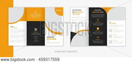 Creative Corporate Trifold Brochure Design Template, Business Multipage Brochure Layout