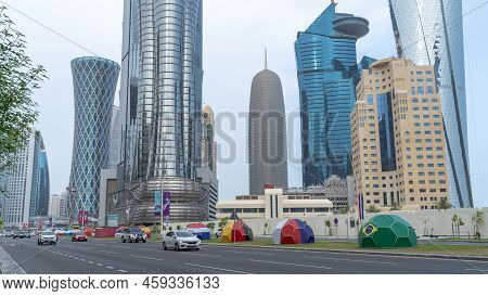 Doha City Getting Decorated For Fifa Worlcup.