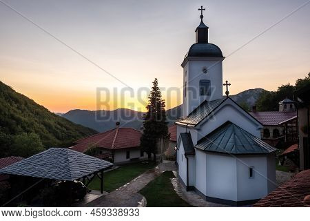 Orthodox Christian Monastery. Serbian Orthodox Monastery Of National Meeting (manastir Sretenje). 13