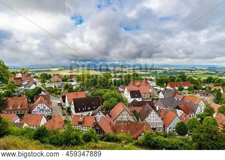 Beautiful View Near Town Of Schieder-schwalenberg In The State Of North Rhine-westphalia In Germany