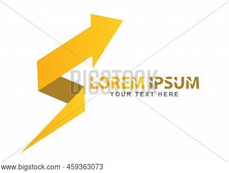 Arrow. Abstract Arrow For Logo, Emblem, Sticker Or Brand. Vector For Websites, Applications And Crea