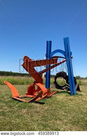 Gorky's Pillow On The Grounds Of Franconia Sculpture Park