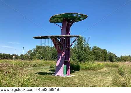 Solar Tree On The Grounds Of Franconia Sculpture Park