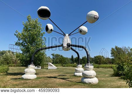 Rocco On The Grounds Of Franconia Sculpture Park
