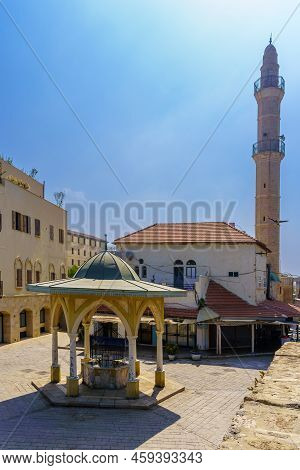 View Of The Sebil Abu-nabut B, An Ottoman Drinking Fountain, The Mahmoudiya Mosque, And Its Minaret,