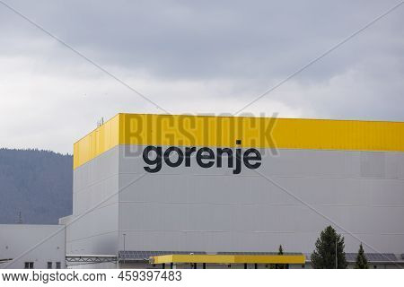 Slovenia, Velenje - March 30 2022: Gorenje Production Facility Of Home Appliances In Europe