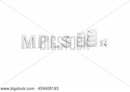 Mpls Concept White Background 3d Render Illustration