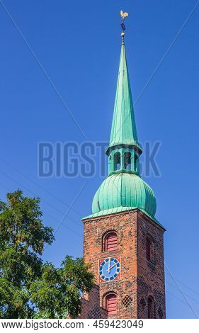 Tower Of The Church Of Our Lady In Aarhus, Denmark