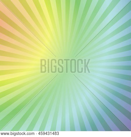 Abstract Multicolored Gradient Rays Background. Rainbow. Vector Eps 10 Cmyk