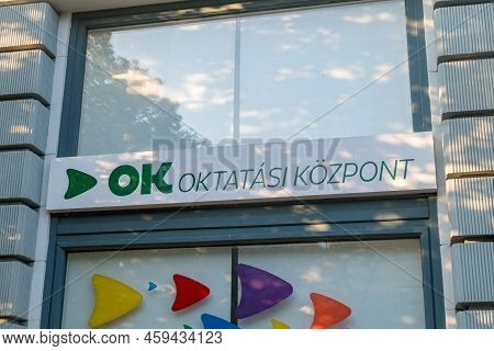 Nyiregyhaza, Hungary - June 11, 2022: Logo Of Ok Oktatasi Kozpont.