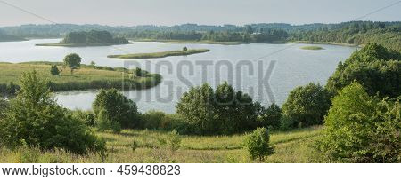 Serene Landscape In The Wild - The Shores Of Lake Otolovo In Belarus