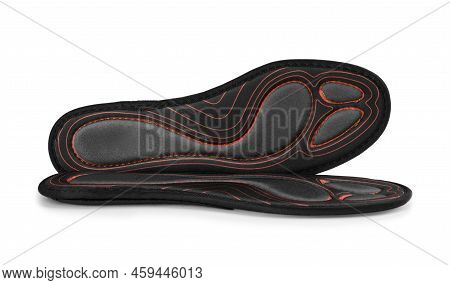 Orthopedic Insoles For Shoes On White Background