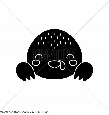 Cute Scandinavian Turkey Head. Animal Face For Kids T-shirts, Wear, Nursery Decoration, Greeting Car