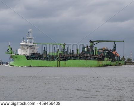 Antwerp, Belgium, 31 July 2022, The Scheldt River Is A Hopper Dredger That Was Built In 2017 And Is 