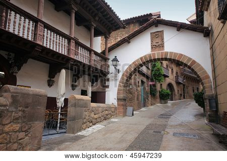 BARCELONA, Spanien - Mai 11: Poble Espanyol in Barcelona, Spanien am 11. Mai, 2013.Traditional andalusische