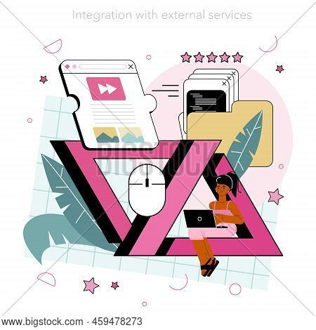 Back End Development Concept. Software Development Process.