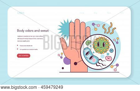 Excessive Sweating Or Hyperhidrosis Concept. Sweat Problem