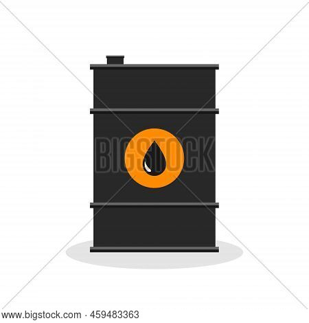 Barrel Oil. Barel Drum Icon. Container With Fuel, Petrol And Crude Petroleum. Logo For Industry, Tra