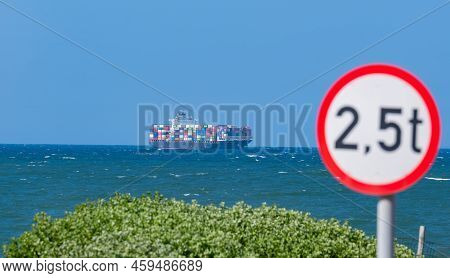 Durban, South Africa, February 23, 2022: Container Ship From The Shipping Company Nyk Fuji With Vari