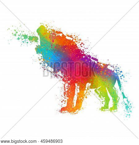 Lion King Vector Illustration Digital Art Print Ready For Print