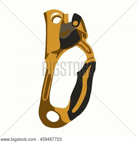 Vector Illustration Of Jumar. Equipment For Mountaineering And Sports Tourism.