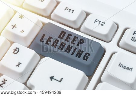 Handwriting Text Deep Learning. Business Concept Hierarchical Abstractions Artificial Intelligence A