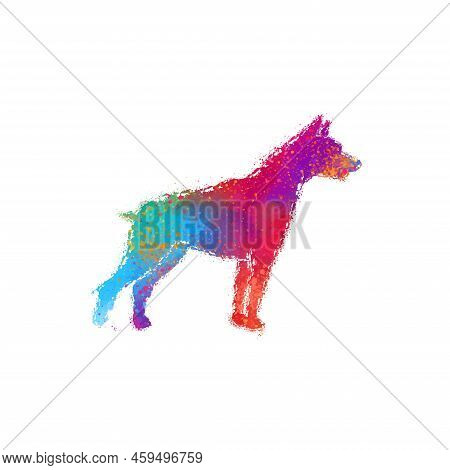 Cool Dog Illustration Digital Art Shirt Design