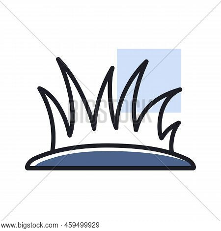 Lawn Grass Vector Isolated Icon. Gazon Sign. Graph Symbol For Agriculture, Garden And Plants Web Sit