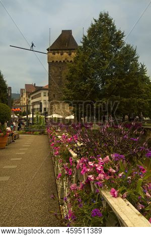 Esslingen Am Neckar. Germany. 17 July  2021. View Of The Historic Center Of The Medieval Town Of Ess