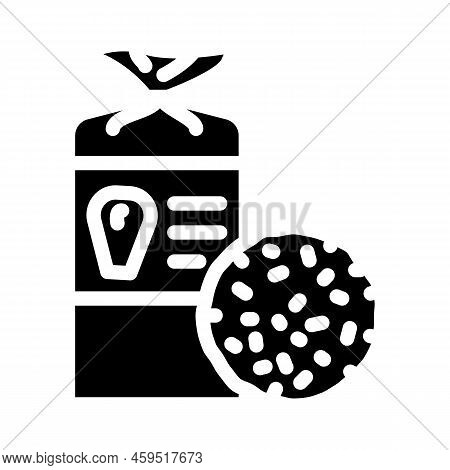 Cornbread Food Glyph Icon Vector. Cornbread Food Sign. Isolated Symbol Illustration