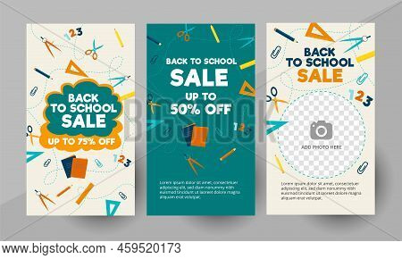 Social Media Back To School Sale Story Template