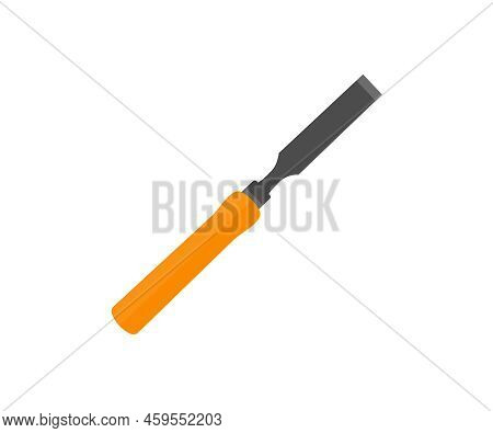 Woodworking Tool. Chisels For Woodworking, Carving Wood With Chisel Logo Design. Old Carpentry Tools