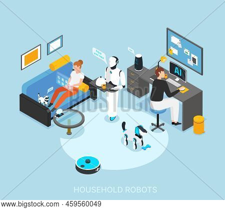 Robot Integrated Smart Home With Programmed Humanoid Cooking Serving Meals Cleaning Learning Tasks I
