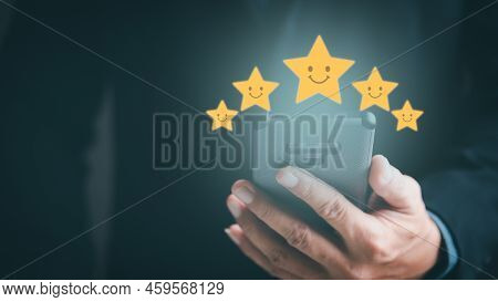 Consumers Point To Stars For The Best Satisfaction Rating Based On The Store's Service Experience, C