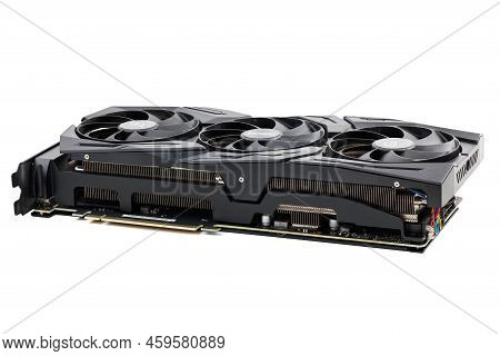 Asus Rog Strix Advanced Nvidia Rtx 2070 Super - Big Black Contemporary Gaming Graphics Card Isolated