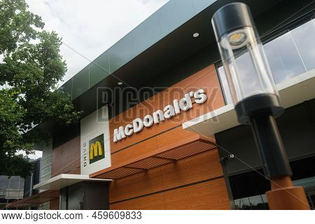 Kyiv, Ukraine - July 29, 2022: Mcdonald's Restaurant In Kyiv Near Central Bus Station. Because Of Ru