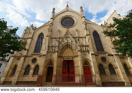 Saint-eugene-sainte-cecile Is A Roman Catholic Church Located In The 9th District Of Paris. France.