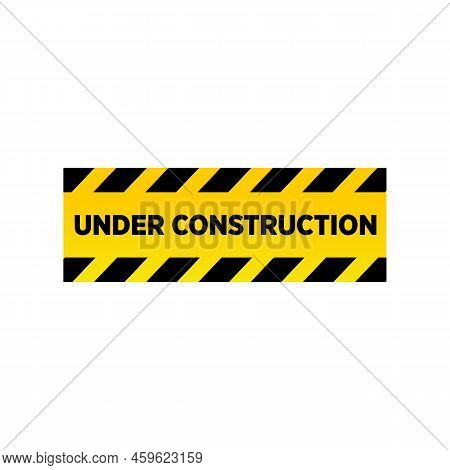 Under Construction Sign Symbol Design Vector Template