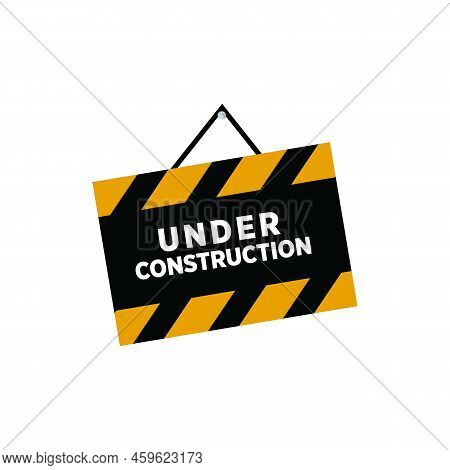 Under Construction Sign Symbol Design Vector Template