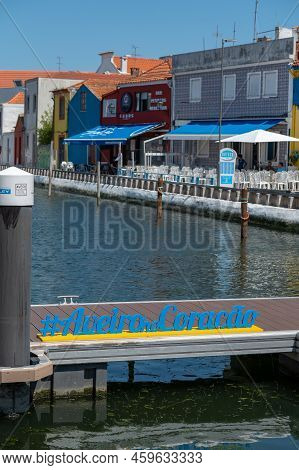 Aveiro, Portugal. 2022 May 12 . Traditional Boats In The Canal Of Aveiro, Portugal. The Colorful Mol