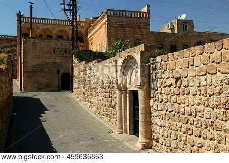 A View Of One Of The Streets Of The Historical Part Of The City Of Midyat With Old Beautiful Houses 
