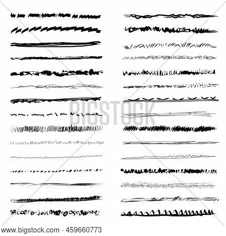 Lines, Free Hand Drawing, Brush Lines, Brush Strokes, Underlines, Underline Divider Text, Various Sh