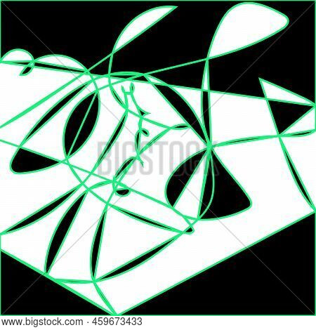 Abstract Seamless Pattern. Urban Art Texture With Neon Lines, Triangles, Chaotic Brush Strokes. Graf