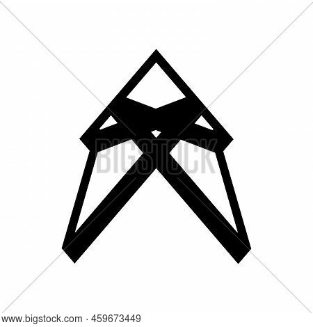 Initial Letter A Arrow With Arrowhead Logo Design. Abstract Arrow Sign. Simple Modern Arrow Icon. Ve