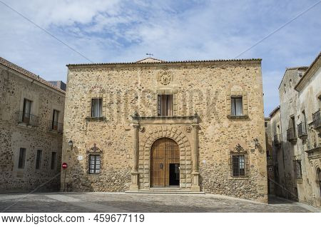 Archbishop Palace Building, In Caceres. Spain, Extremadura