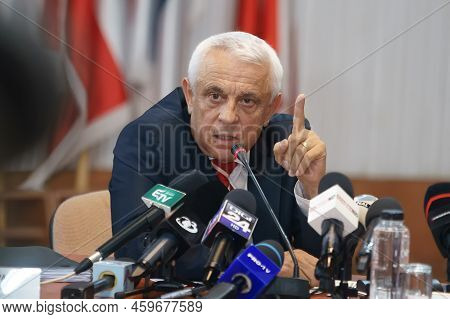 Bucharest, Romania - August 04, 2022: Petre Daea, Romanian Minister Of Agriculture And Rural Develop