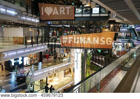 Singapore Funan 2 June 2022. The Shoppes In Funan Retail Mall Buildings