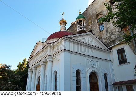 Russia, Sevastopol, August 08, 2022.inkerman St. Klimentovsky Cave Monastery Is A Monastery Of The S