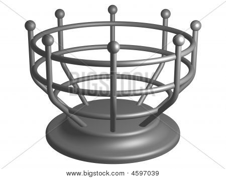 Meyveler için metal konteyner