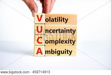 Vuca Volatility Uncertainty Complexity Ambiguity Symbol. Concept Words Vuca Volatility Uncertainty C